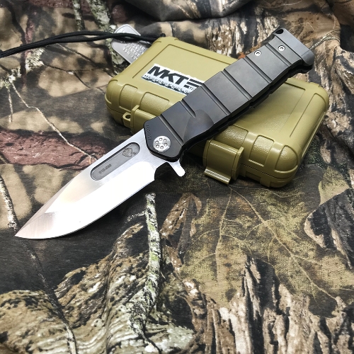 Medford USMC Fighter Flipper 4.25" S35VN Satin Blade PVD Handles Knife Titanium Hardware 910-239