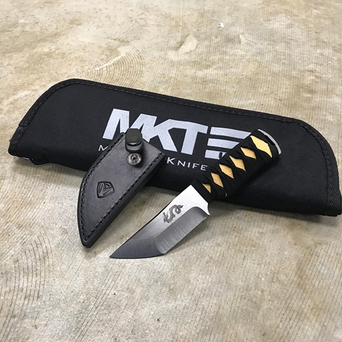 Medford Waki-S Fixed 3.75" 3V Raw Steel G10 Handle Mata Ray Skin Inlay Tactical Katana Wrap Knife - MK1073RQ-ZZLE-Q2Q3-Q4