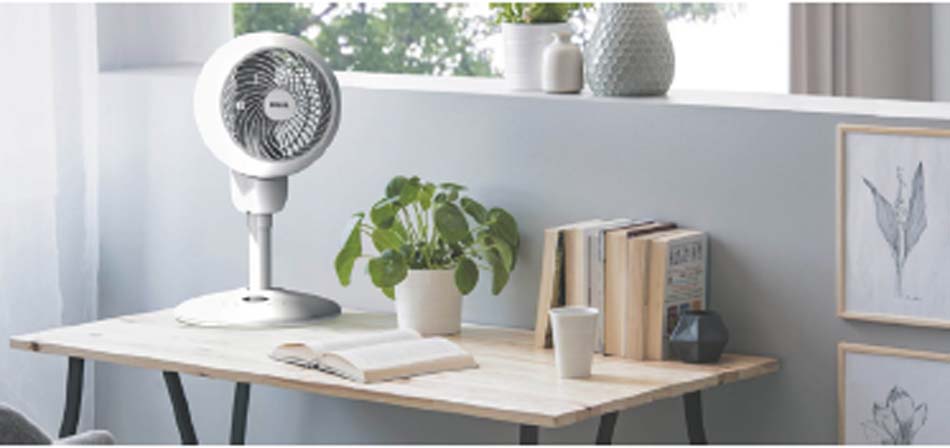 MBM Fan 1 Adjustable Office Fan, Four Fan Levels, Two Mounting Heights - FAN1