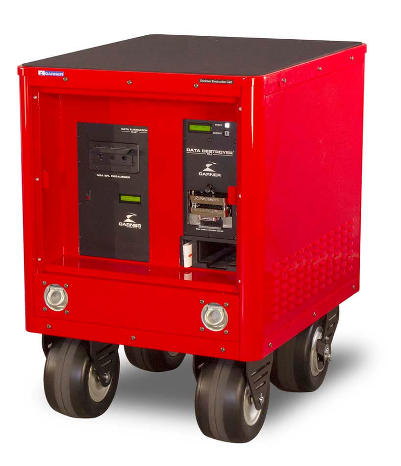 Garner EDC-4XT5SSD Enclosed Destruction Cart Package with TS-4XT, PD-5, SSD-1, CART-EDC, SSD-CADDY, SCAN-1 Voucher