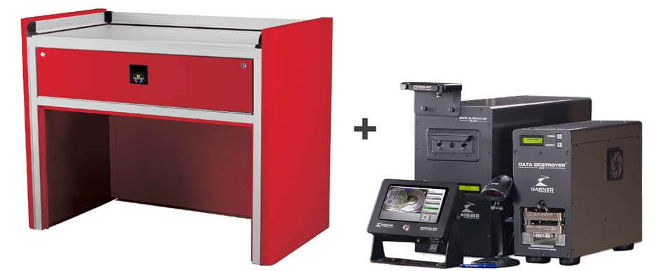 Garner DDR-4XT5SSD IRONCLAD Degauss Destroy Package With TS-4XT, PD-5, SSD-1, IC-TS1XT, SW-2, MB-1B, MB-1R, MB-1Y
